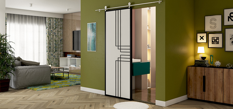 sliding bathroom door installation in Leisure City